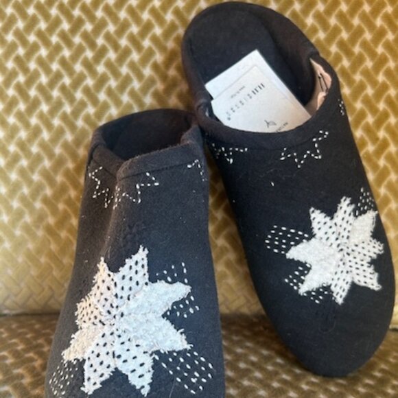 11.11 x We The Free Nightsky Patchwork Hand Made Organic Cotton Slippers - Picture 9 of 16
